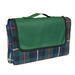 Picnic Blankets - Folding Picnic Rug with Coloured Flap