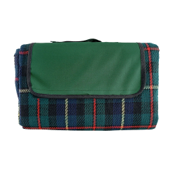 Picnic Blankets - Folding Picnic Rug with Coloured Flap