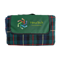 Picnic Blankets - Folding Picnic Rug with Coloured Flap