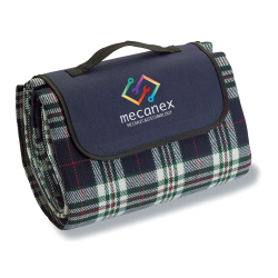 Picnic Blankets - Folding Picnic Rug with Coloured Flap