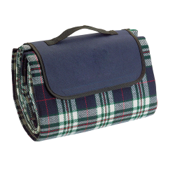 Picnic Blankets - Folding Picnic Rug with Coloured Flap