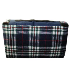 Picnic Blankets - Folding Picnic Rug with Coloured Flap