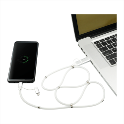 USB Hubs & Cables - Whirl 5-in-1 Charging Cable with Magnetic Wrap