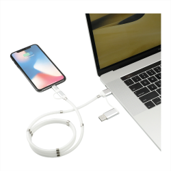 USB Hubs & Cables - Whirl 5-in-1 Charging Cable with Magnetic Wrap