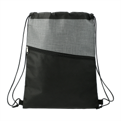 Duffle Bags & Sacks - Cross Weave Zippered Drawstring Bag