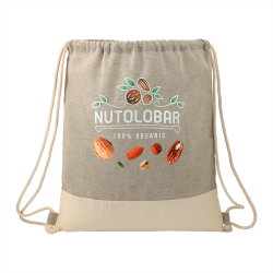 Duffle Bags & Sacks - Split Recycled Cotton Drawstring Bag