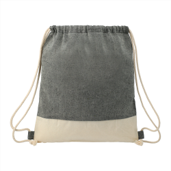 Duffle Bags & Sacks - Split Recycled Cotton Drawstring Bag