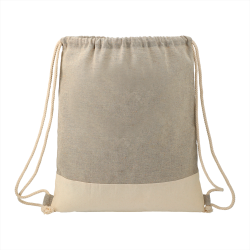 Duffle Bags & Sacks - Split Recycled Cotton Drawstring Bag