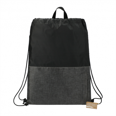 Duffle Bags & Sacks - Ash Zippered Recycled Drawstring Bag