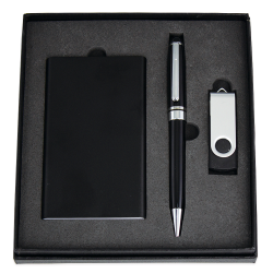 Business Gifts - Powerbank, USB (4GB) and Pen Giftset
