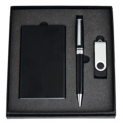 Business Gifts - Powerbank, USB (8GB) and Pen Giftset