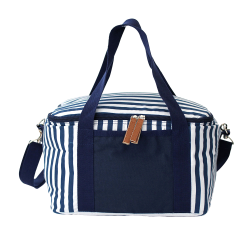 Cooler Bags - Striped Cotton Canvas Cooler
