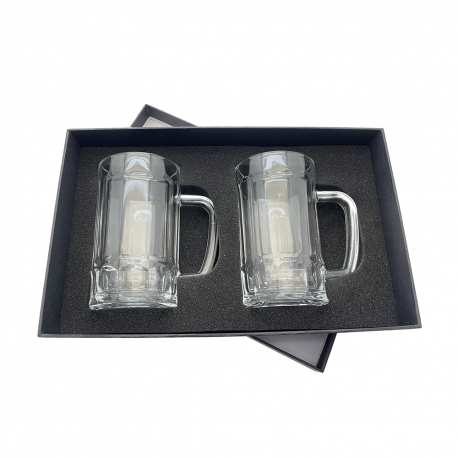 Name & Pin Badges - Bavarian Beer Glass Set 400ml