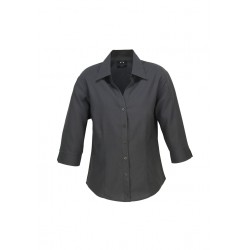 Ladies Corporate Shirts - Ladies Plain Oasis 3/4 Sleeve Shirt