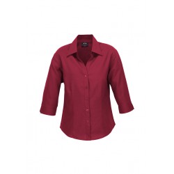 Ladies Corporate Shirts - Ladies Plain Oasis 3/4 Sleeve Shirt