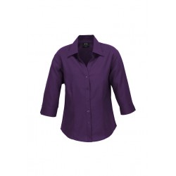 Ladies Corporate Shirts - Ladies Plain Oasis 3/4 Sleeve Shirt