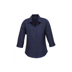 Ladies Corporate Shirts - Ladies Plain Oasis 3/4 Sleeve Shirt
