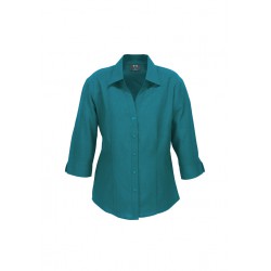 Ladies Corporate Shirts - Ladies Plain Oasis 3/4 Sleeve Shirt