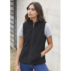 Fleece Tops - Ladies Plain Micro Fleece Vest