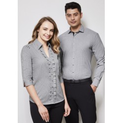 Ladies Corporate Shirts - Ladies Edge 3/4 Sleeve Shirt