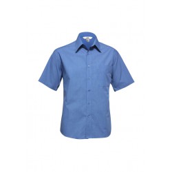 Men's Corporate Shirts - Mens Micro Check Short Sleeve Shirt