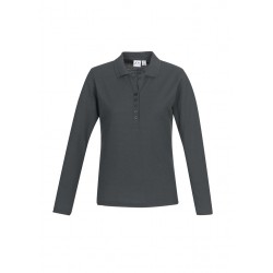 Ladies Promotional Polo Shirts - Ladies Crew L/S Polo Shirt