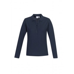Ladies Promotional Polo Shirts - Ladies Crew L/S Polo Shirt