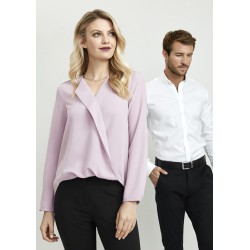Ladies Corporate Shirts - Ladies Lily Hi-Lo Blouse