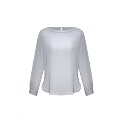 Ladies Corporate Shirts - Ladies Madison Boatneck Blouse