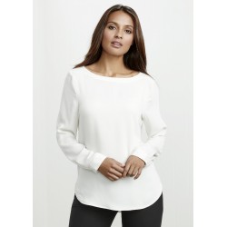 Ladies Corporate Shirts - Ladies Madison Boatneck Blouse