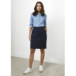 Ladies Corporate Shirts - Ladies Lawson Chino Skirt