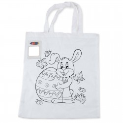 Tote & Calico Bags - Colouring Short Handle Cotton Bag & Crayons