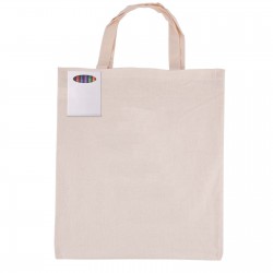 Cotton & Calico Tote Bags - Colouring Short Handle Calico Bag & Crayons