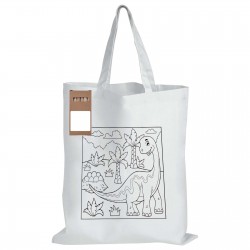 Tote & Calico Bags - Colouring Short Handle Cotton Bag & Pencils