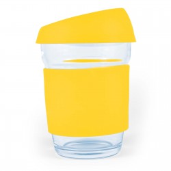 Reusable Coffee Cups - Glass - Vienna Coffee Cup / Silicone Lid 320ml