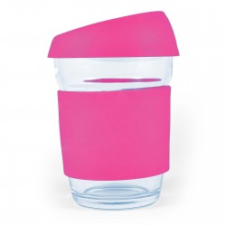 Reusable Coffee Cups - Glass - Vienna Coffee Cup / Silicone Lid 320ml