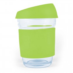 Reusable Coffee Cups - Glass - Vienna Coffee Cup / Silicone Lid 320ml