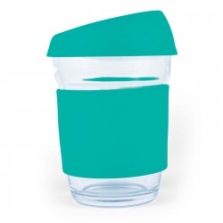 Reusable Coffee Cups - Glass - Vienna Coffee Cup / Silicone Lid 320ml