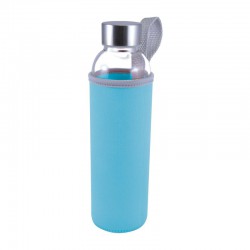 Drink Bottles - Glass - 550ml Capri Glass Bottle / Neoprene Sleeve