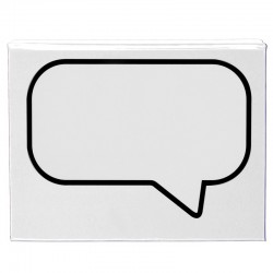 Printed Post It Notes - Speech Bubble Sticky Notes