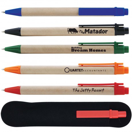 Bamboo & Wood Enviro Pens - Matador Cardboard Pen