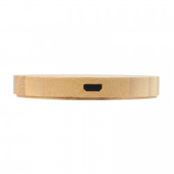 Phone & Tablet Chargers - Arc Round Bamboo Wireless Charger