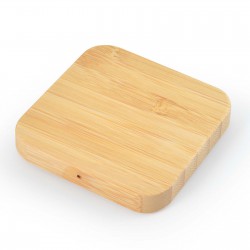 Phone & Tablet Chargers - Arc Square Bamboo Wireless Charger