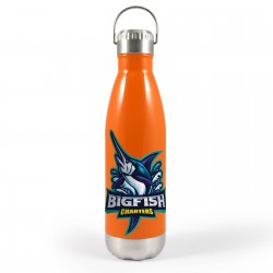 Drink Bottles - Metal - Soda Bottle with Hanger Lid 700ml