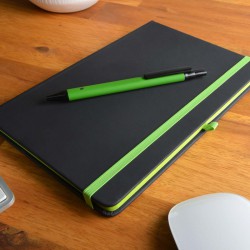 Promotional Journals & Noteboooks - Venture Supreme Notebook / Slalom Pen