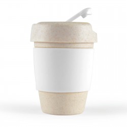 Reusable Coffee Cups - Kick Eco Coffee Cup / Silicone Band 320ml