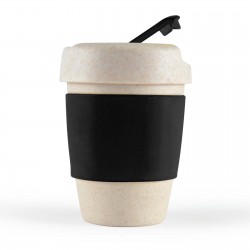 Reusable Coffee Cups - Kick Eco Coffee Cup / Silicone Band 320ml