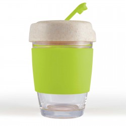 Reusable Coffee Cups - Glass - Vienna Eco Coffee Cup / Silicone Band 320ml