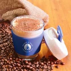 Reusable Coffee Cups - Glass - Vienna Eco Coffee Cup / Silicone Band 320ml