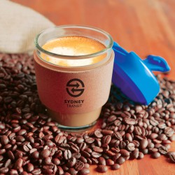 Reusable Coffee Cups - Glass - Vienna Coffee Cup / Cork Band 320ml